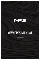 NRS Freestone Drifter Owner'S Manual preview