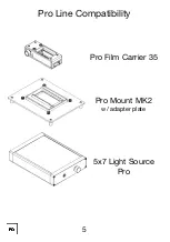 Preview for 6 page of NS Pro Film Carrier 35 Manual