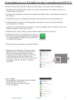 Preview for 4 page of NSH NORDIC WT813 Quick Manual