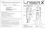 Preview for 1 page of NSI Laser X 88033 Manual