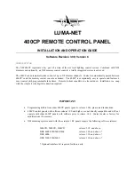 NSI LUMA-NET 400CP Installation And Operation Manual предпросмотр