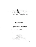 Preview for 1 page of NSI NCM 6500 Operation Manual