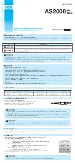 NSK AS2000 M4 Operation Manual предпросмотр