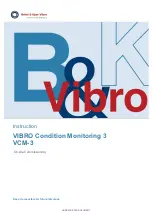 Предварительный просмотр 1 страницы NSK Bruel & Kjaer Vibro VCM-3 Instructions Manual