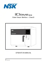 NSK iClave Plus Operation Manual preview