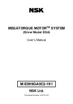 NSK M-EGA-15A2301 User Manual preview