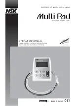 NSK Multi Pad Operation Manual preview