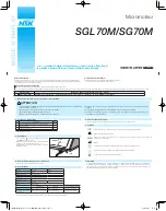 Предварительный просмотр 2 страницы NSK SGL70M Operation Manual