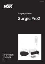 NSK Surgic Pro2 Operation Manual предпросмотр