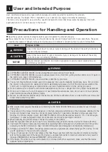 Preview for 3 page of NSK Surgic Pro2 Operation Manual