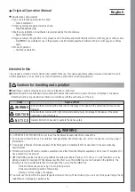 Preview for 2 page of NSK Varios 170 Operation Manual