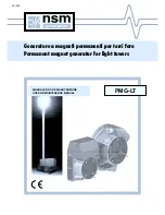 Preview for 1 page of NSM PMG-LT Use And Maintenance Manual