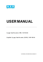 Preview for 1 page of NSR Marine NVR-9000 User Manual