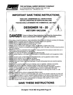 Предварительный просмотр 1 страницы NSS Designer 16 Instruction Manual