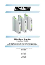 Preview for 1 page of NTI AG LinMot E14 0 Series Installation Manual