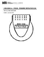 NTI 1394-HUB-5-x FW106 Installation & User Manual предпросмотр