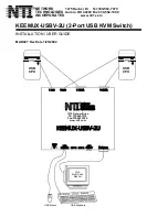 Preview for 1 page of NTI KEEMUX-USBV-2U Installation & User Manual