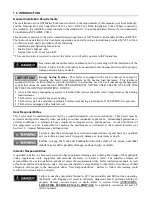 Preview for 3 page of NTI Matrix Installation And Operation Instructions Manual