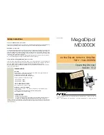 NTI MegaDipol MD300DX Operating Manual preview