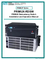 Предварительный просмотр 1 страницы NTI PRIMUX-RDSW Installation And Operation Manual