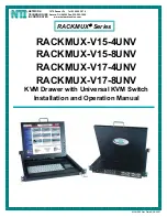 NTI RACKMUX-V15-4UNV Installation And Operation Manual preview