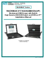 Предварительный просмотр 1 страницы NTI RACKMUX-V17-N-4USBHDU Installation Manual