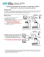 NTI SE-15V-2-2U1C-TTL Installation Manual предпросмотр