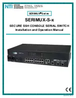 NTI SERIMUX-S-x Installation And Operation Manual preview