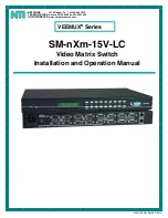 NTI SM-4X2-15V-LC Installation And Operation Manual предпросмотр