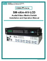 NTI SM-nXm-AV-LCD Installation And Operation Manual preview