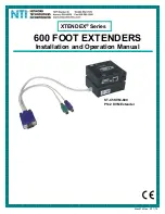 NTI ST-2C5V-L-600 Installation And Operation Manual preview