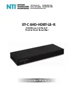 NTI ST-C6HD-HDBT-L8-R Operation Manual preview