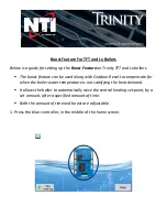 NTI Trinity TFT Series Quick Start Manual preview