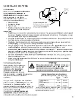 Предварительный просмотр 10 страницы NTI Trinity Ti 150 Installation And Operation Instruction Manual