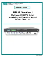 Preview for 1 page of NTI UNIMUX-2X16-U Installation And Operation Manual