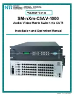 NTI VEEMUX SM-nXm-C5AV-1000 Installation And Operation Manual предпросмотр