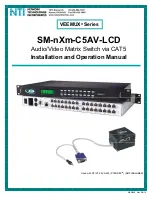 NTI VEEMUX SM-nXm-C5AV-LCD Installation And Operation Manual preview