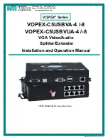 NTI VOPEX-C5USBVA-4 Installation And Operation Manual preview