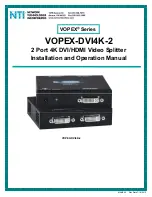 Предварительный просмотр 1 страницы NTI VOPEX-DVI4K-2 Installation And Operation Manual