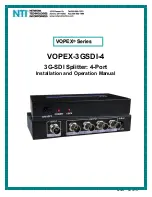 NTI VOPEX Series Installation And Operation Manual предпросмотр