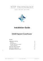 NTP Technology DX32R Installation Manual preview