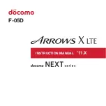 NTT docomo ARROWS X LTE NEXT Series Instruction Manual preview