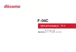 NTT docomo F-04C Instruction Manual preview