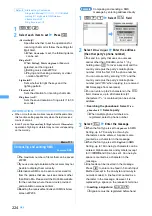 Preview for 226 page of NTT docomo FOMA D703i User Manual