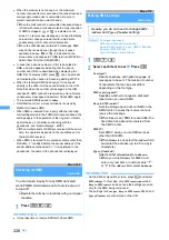 Preview for 228 page of NTT docomo FOMA D703i User Manual