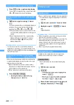 Preview for 242 page of NTT docomo FOMA D703i User Manual