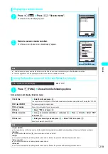 Preview for 222 page of NTT docomo FOMA N700? Manual