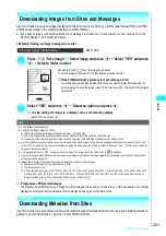 Preview for 224 page of NTT docomo FOMA N700? Manual