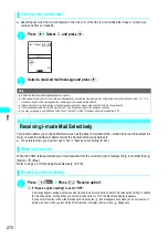 Preview for 273 page of NTT docomo FOMA N700? Manual