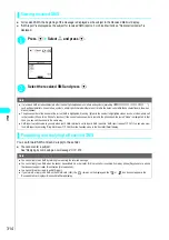 Preview for 317 page of NTT docomo FOMA N700? Manual